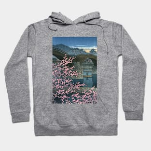 Spring Evening at Kintai Bridge by Kawase Hasui Hoodie